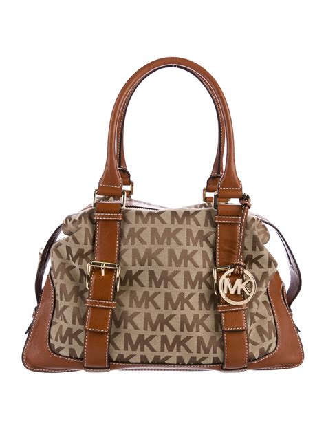 michael kors mk monogram wallet|michael kors canvas shoulder bag.